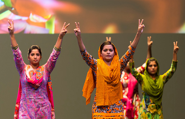 A photo from the production "Made in Bangladesh"